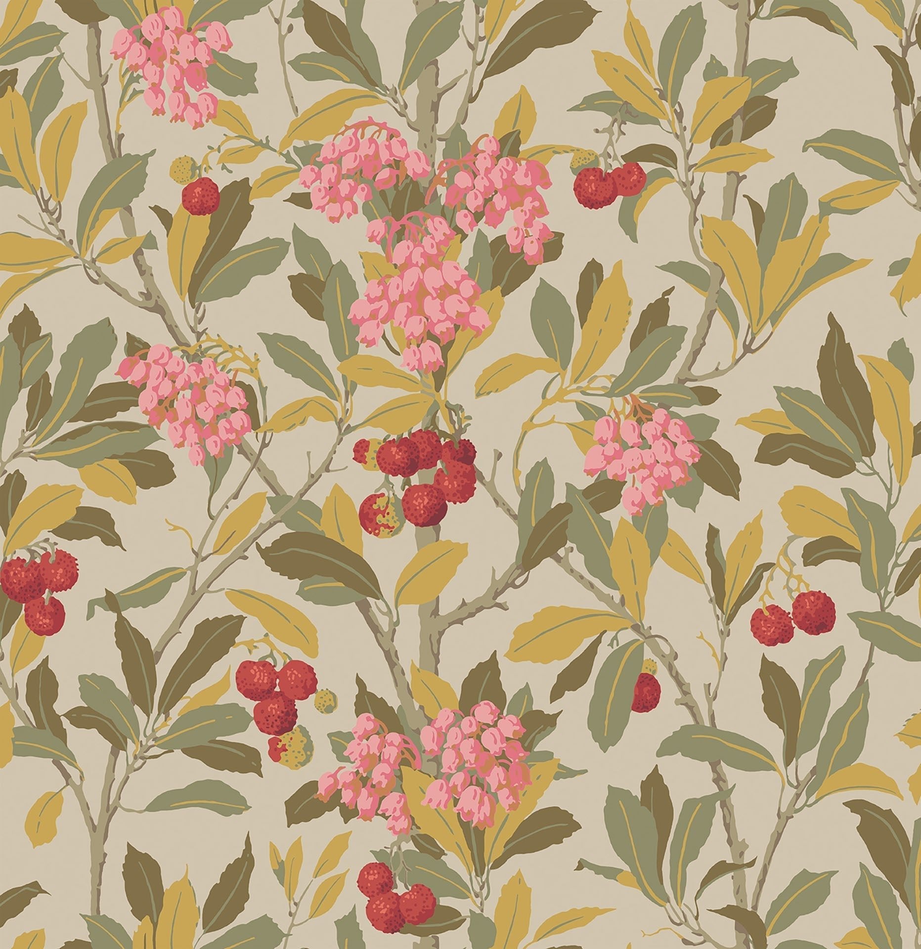 Strawberry Tree Wallpaper - Cole & Son – Cole & Son (Wallpapers) Ltd