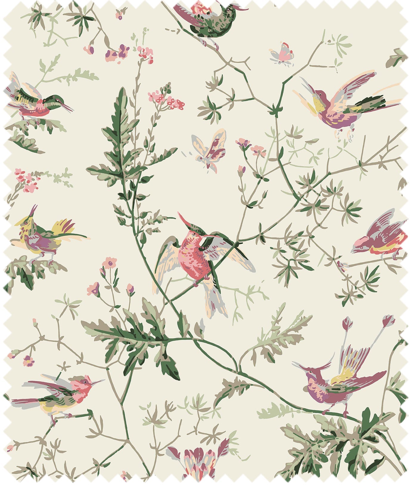 Hummingbirds Cotton Fabric - Cole & Son – Cole & Son Wallpapers Ltd