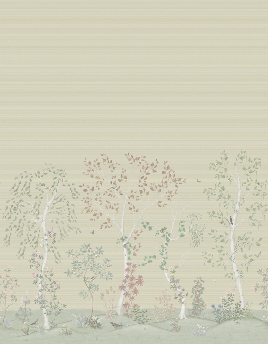 Seasonal Woods Grasscloth